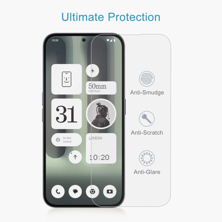 For Nothing Phone 2a Plus 50pcs 3D 0.3mm Fine Hole High Aluminum Tempered Glass Film