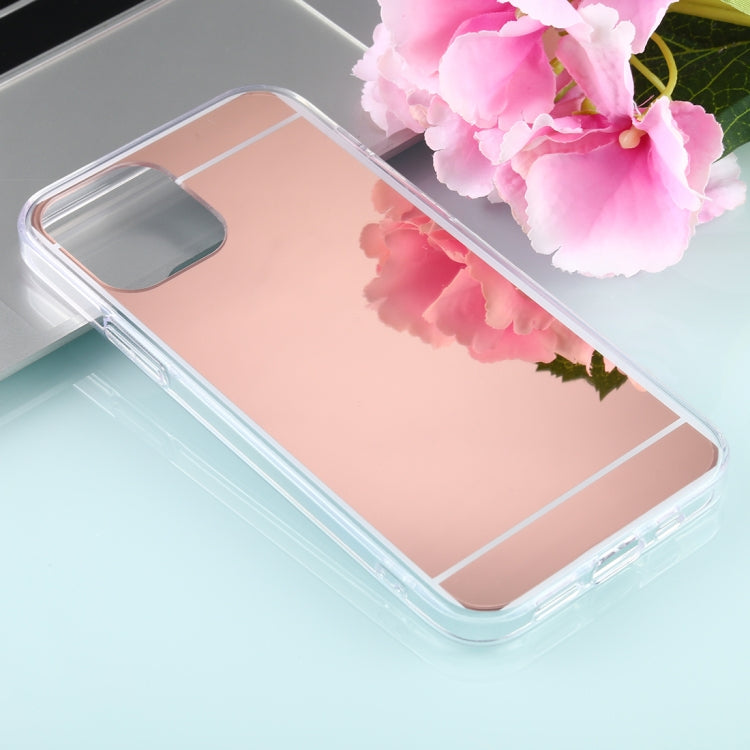 For iPhone 12 / 12 Pro TPU + Acrylic Luxury Plating Mirror Phone Case Cover