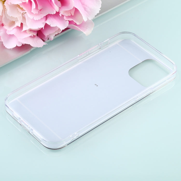 For iPhone 12 Pro Max TPU + Acrylic Luxury Plating Mirror Phone Case Cover