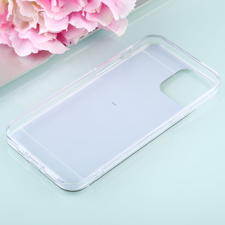 For iPhone 12 Pro Max TPU + Acrylic Luxury Plating Mirror Phone Case Cover