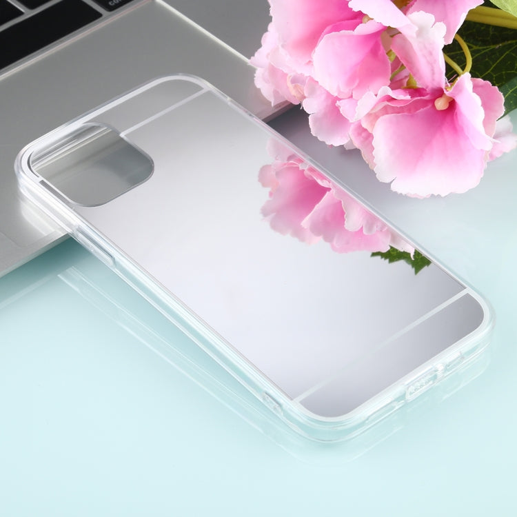 For iPhone 12 Pro Max TPU + Acrylic Luxury Plating Mirror Phone Case Cover