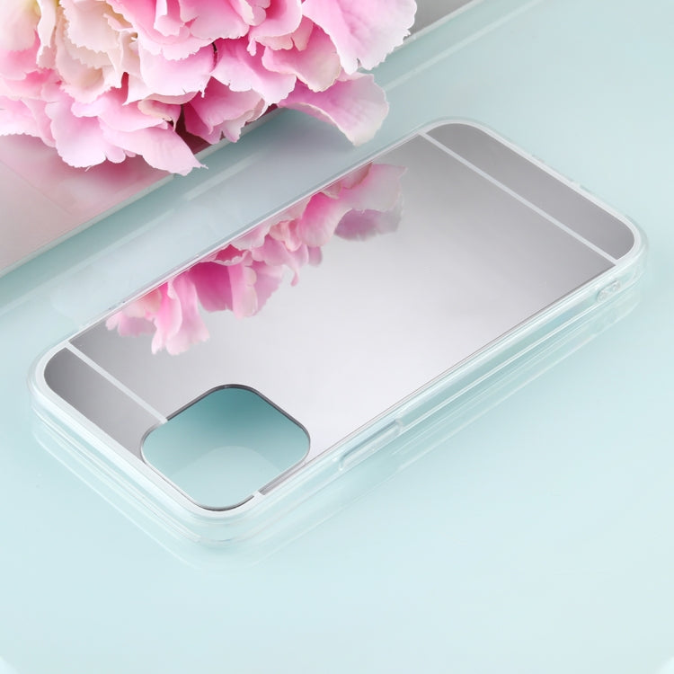 For iPhone 12 Pro Max TPU + Acrylic Luxury Plating Mirror Phone Case Cover