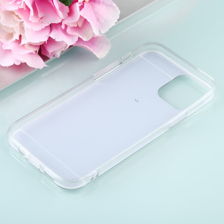 For iPhone 12 Pro Max TPU + Acrylic Luxury Plating Mirror Phone Case Cover