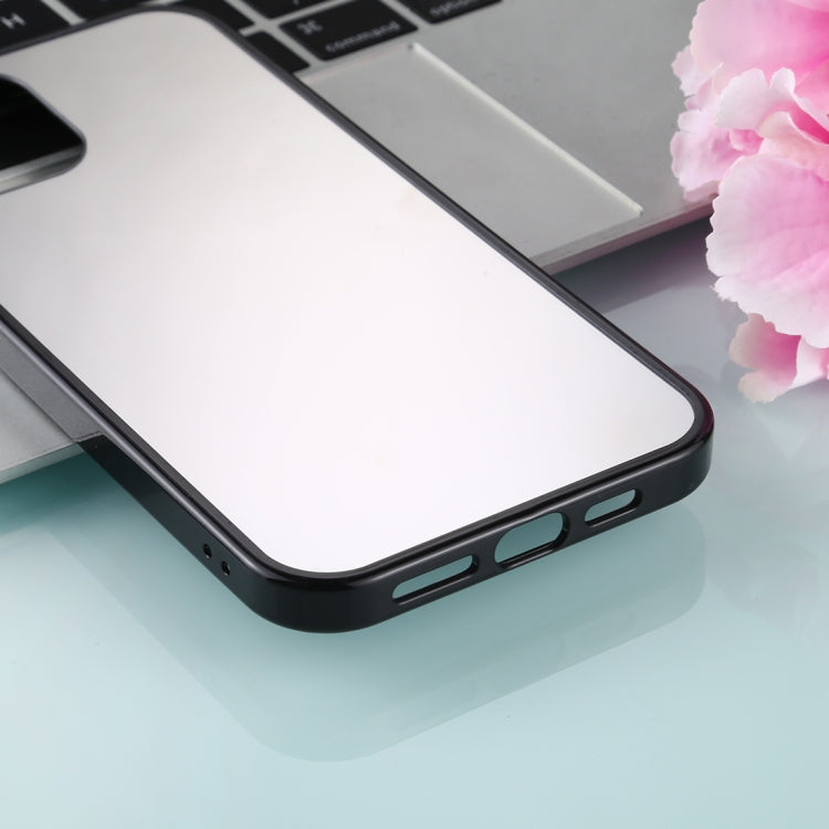 For iPhone 12 Pro Max TPU + Acrylic Luxury Plating Mirror Phone Case Cover