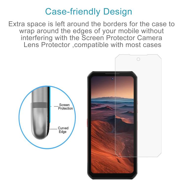 For Oukitel WP56 5G 10pcs 3D 0.3mm Fine Hole High Aluminum Tempered Glass Film