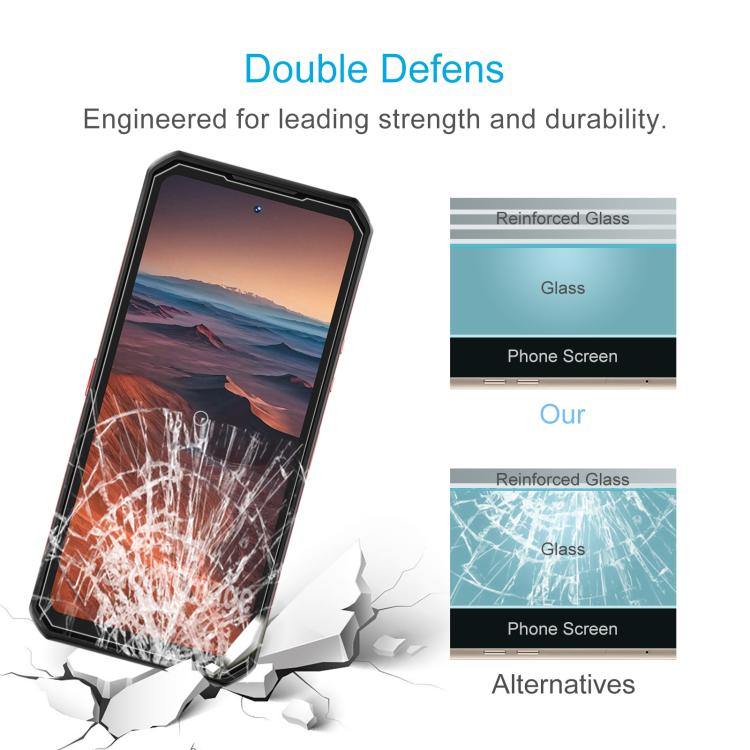 For Oukitel WP56 5G 10pcs 3D 0.3mm Fine Hole High Aluminum Tempered Glass Film