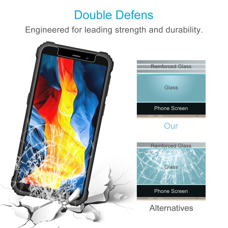 For Oukitel G2 50pcs 3D 0.3mm Fine Hole High Aluminum Tempered Glass Film