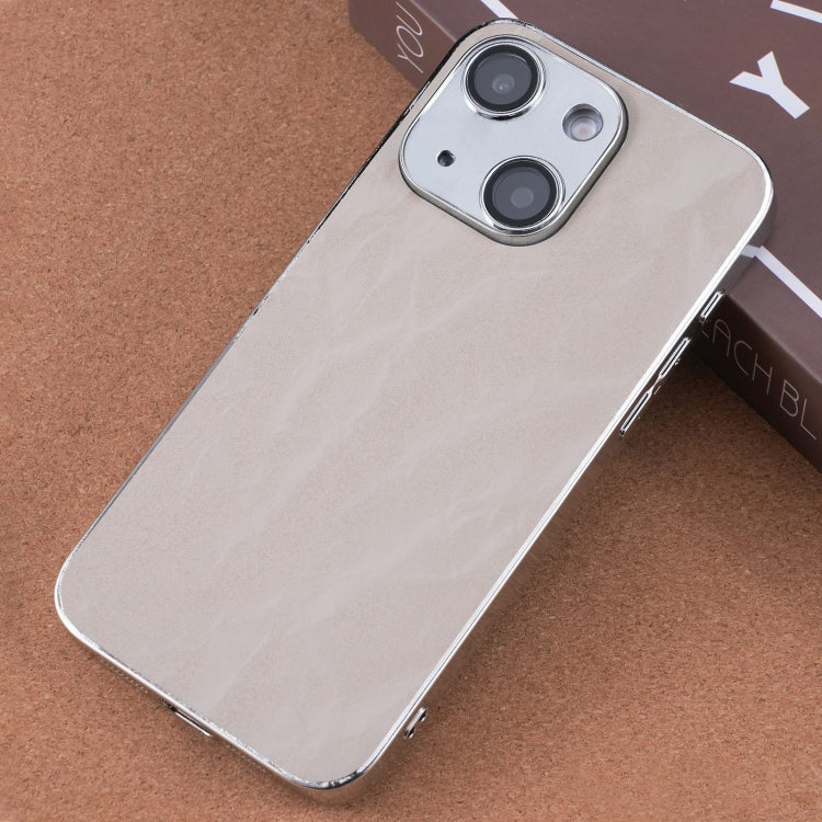 For iPhone 14 Electroplating Snowflake PC Hybrid TPU Phone Case