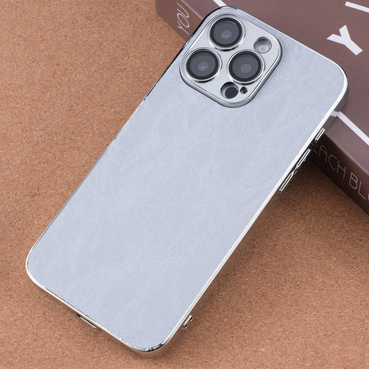 For iPhone 14 Pro Max Electroplating Snowflake PC Hybrid TPU Phone Case