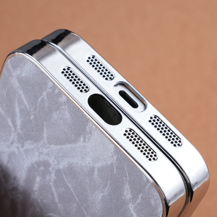 For iPhone 14 Pro Electroplating Snowflake PC Hybrid TPU Phone Case