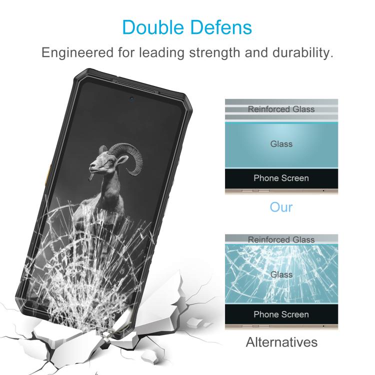 For Ulefone Armor 28 Pro 10pcs 3D 0.3mm Fine Hole High Aluminum Tempered Glass Film
