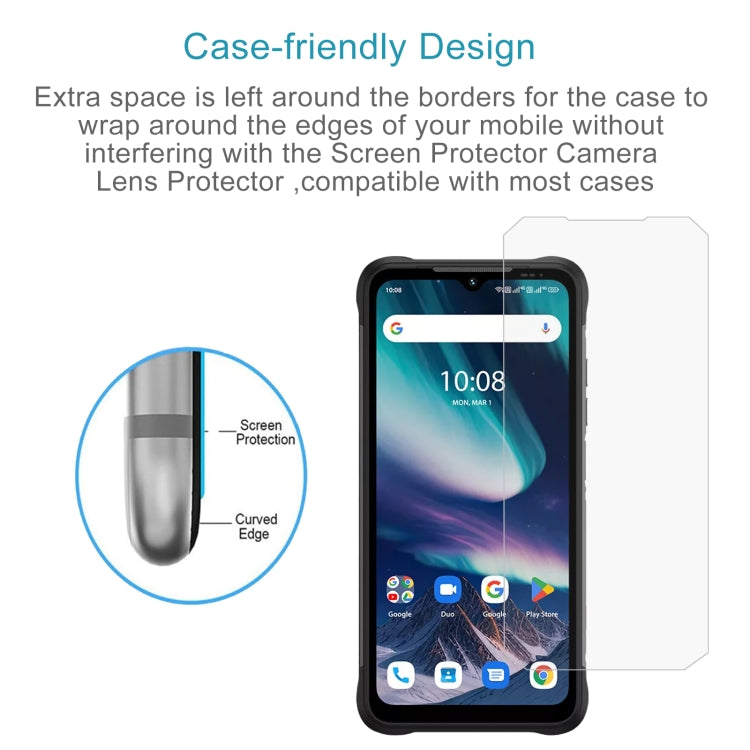 For Umidigi Bison X20 50pcs 3D 0.3mm Fine Hole High Aluminum Tempered Glass Film