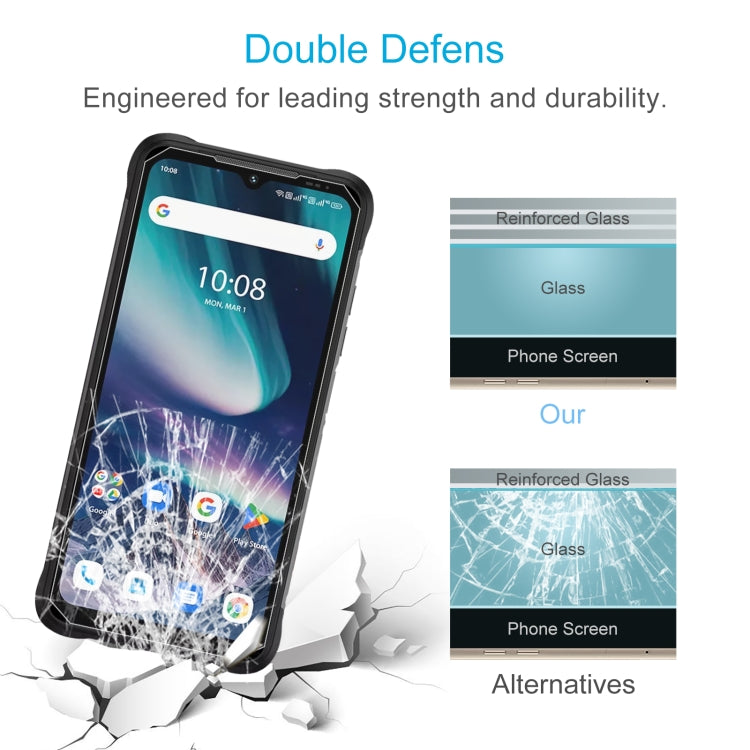 For Umidigi Bison X20 50pcs 3D 0.3mm Fine Hole High Aluminum Tempered Glass Film