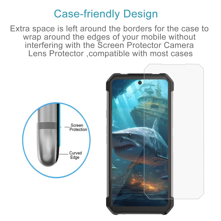 For UNIHERTZ Shark 5G 50pcs 3D 0.3mm Fine Hole High Aluminum Tempered Glass Film