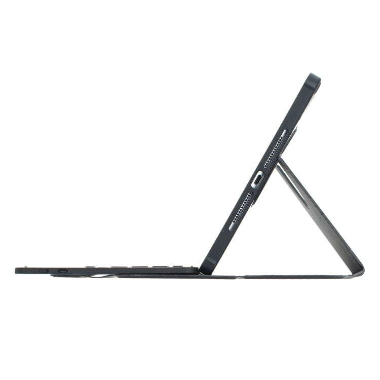 For iPad Pro 11 2024 L13-A 360 Rotation Acrylic Transparent Bluetooth Keyboard Leather Case With Touch Control