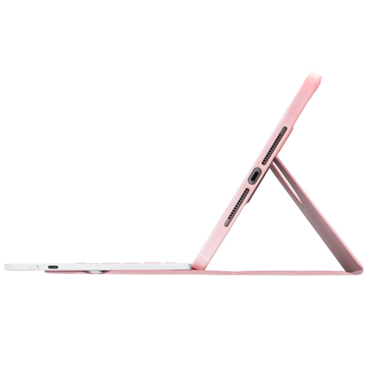 For iPad Pro 11 2024 L13-A 360 Rotation Acrylic Transparent Bluetooth Keyboard Leather Case With Touch Control