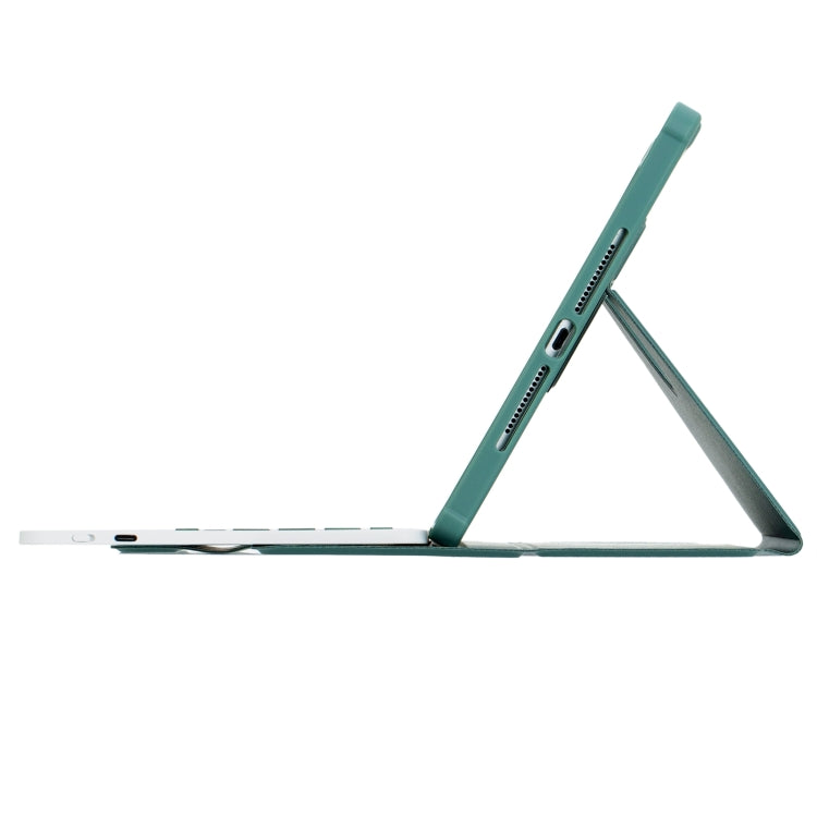 For iPad Pro 11 2024 L13-A 360 Rotation Acrylic Transparent Bluetooth Keyboard Leather Case With Touch Control