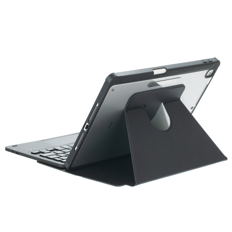 For iPad Pro 11 2024 L13-AS 360 Rotation Acrylic Transparent Bluetooth Keyboard Leather Case With Touch Control / Backlight
