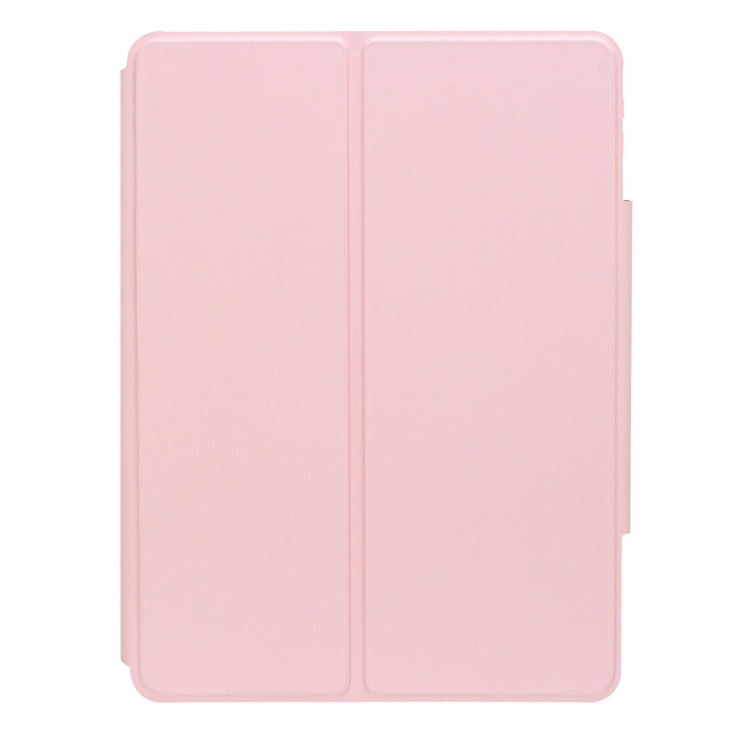 For iPad Pro 11 2024 L13-AS 360 Rotation Acrylic Transparent Bluetooth Keyboard Leather Case With Touch Control / Backlight