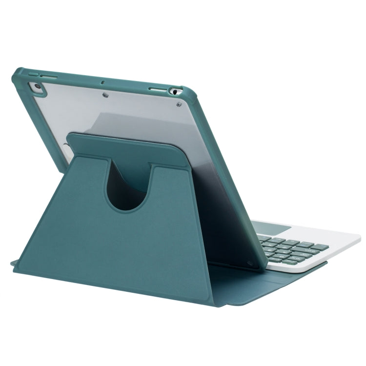 For iPad Pro 11 2024 L13-AS 360 Rotation Acrylic Transparent Bluetooth Keyboard Leather Case With Touch Control / Backlight