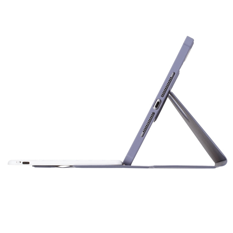 For iPad Pro 11 2024 L13-B 360 Rotation Acrylic Transparent Bluetooth Keyboard Leather Case
