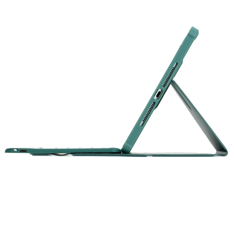 For iPad Pro 11 2024 L13-BS 360 Rotation Acrylic Transparent Bluetooth Keyboard Leather Case with Backlight