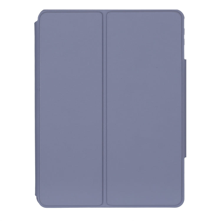 For iPad Pro 11 2024 L13-BS 360 Rotation Acrylic Transparent Bluetooth Keyboard Leather Case with Backlight