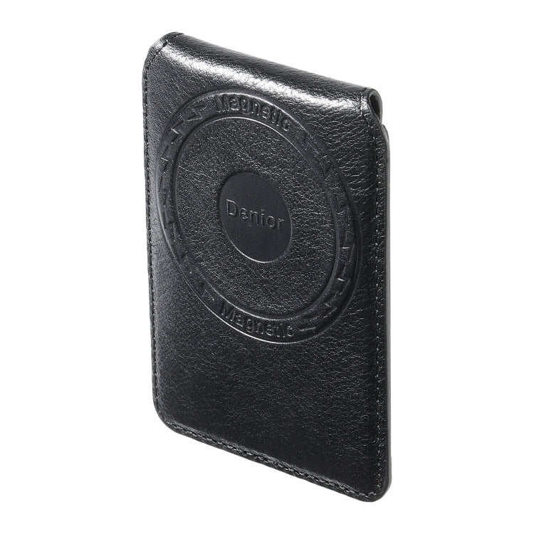 Denior V14 MagSafe Magnetic Phone Genuine Leather Card Sleeve