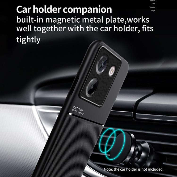 For Xiaomi Poco M7 Pro 5G Classic Tilt Strip Grain Magnetic PC Hybrid TPU Phone Case
