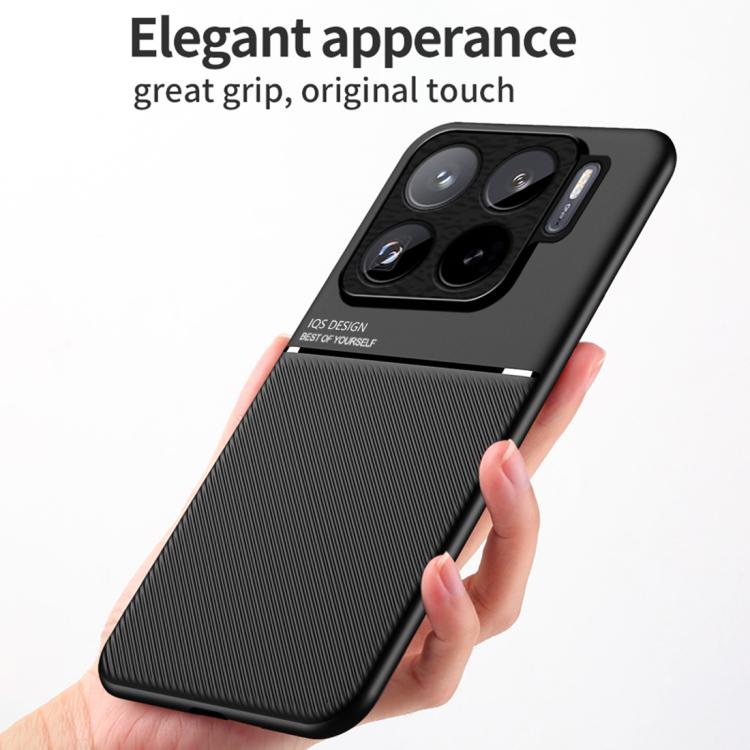 For Xiaomi 15S Pro Classic Tilt Strip Grain Magnetic PC Hybrid TPU Phone Case