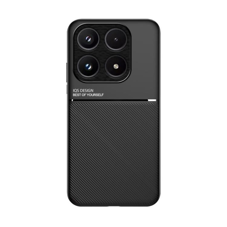 For Xiaomi 17 Classic Tilt Strip Grain Magnetic PC Hybrid TPU Phone Case