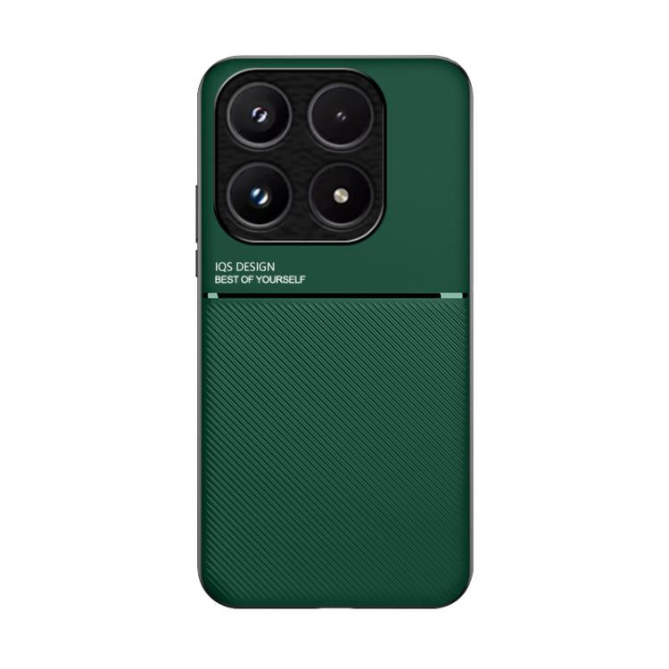 For Xiaomi 17 Classic Tilt Strip Grain Magnetic PC Hybrid TPU Phone Case
