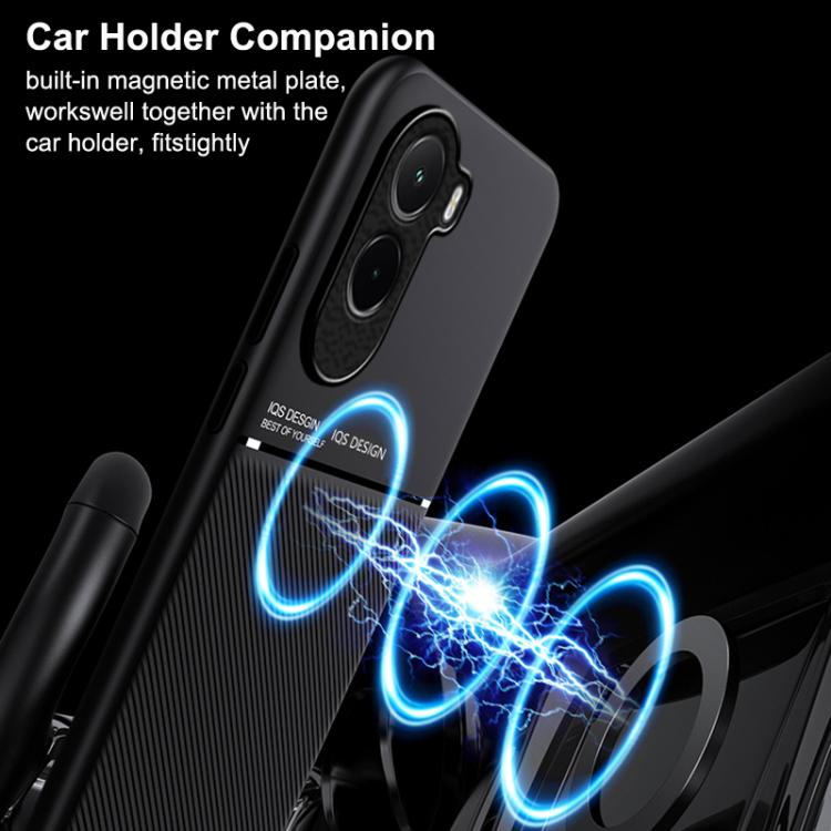 For Xiaomi Poco M7 4G 169mm Classic Tilt Strip Grain Magnetic PC Hybrid TPU Phone Case