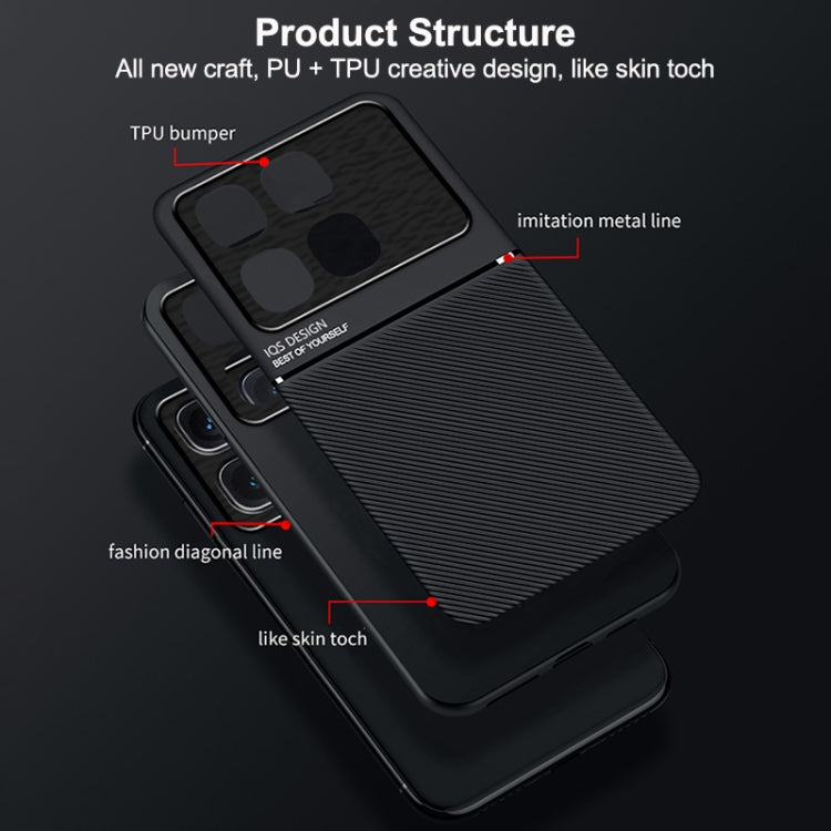For Redmi K70 Ultra Classic Tilt Strip Grain Magnetic PC Hybrid TPU Phone Case