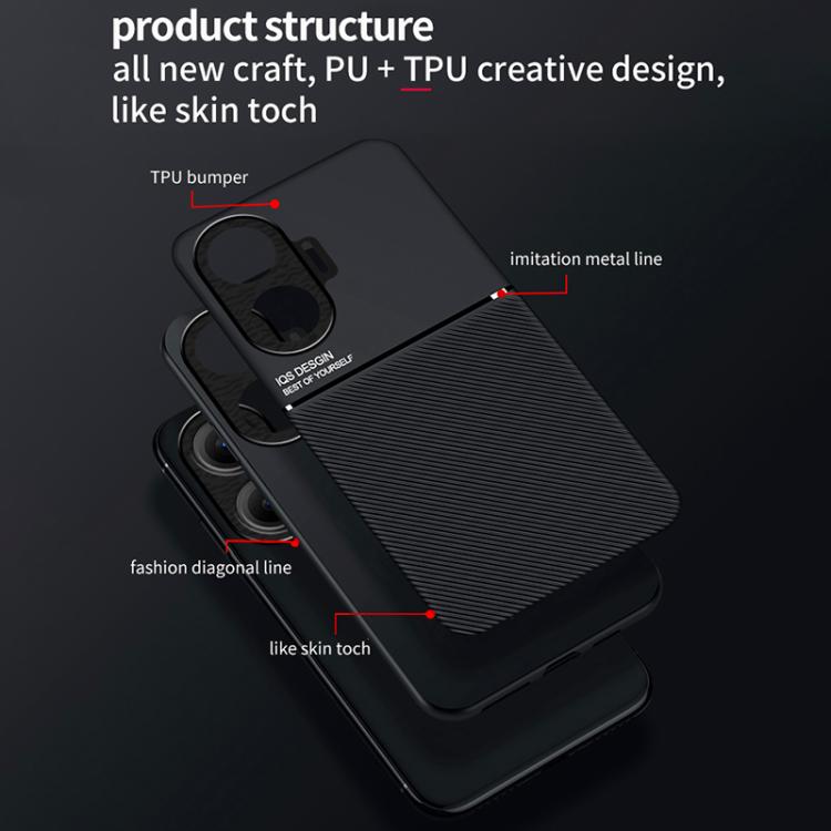For Redmi Turbo 4 Pro Classic Tilt Strip Grain Magnetic PC Hybrid TPU Phone Case