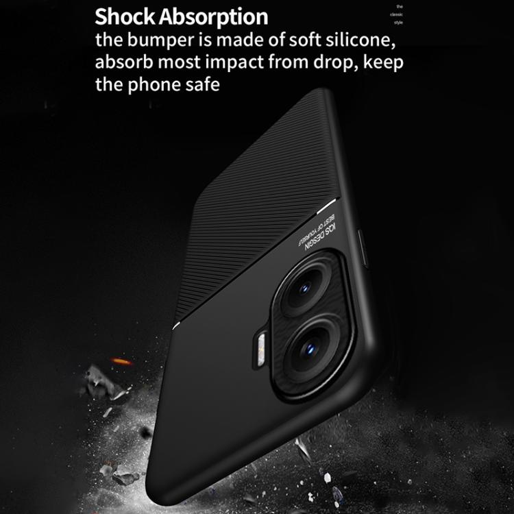 For Redmi Turbo 4 Pro Classic Tilt Strip Grain Magnetic PC Hybrid TPU Phone Case