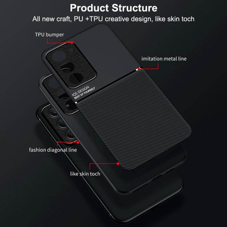 For Redmi 15 5G / 4G EU 171mm Classic Tilt Strip Grain Magnetic PC Hybrid TPU Phone Case