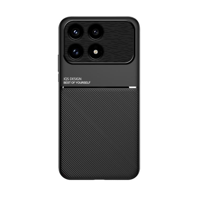 For Redmi K90 / Xiaomi Poco F8 Pro 5G Classic Tilt Strip Grain Magnetic PC Hybrid TPU Phone Case