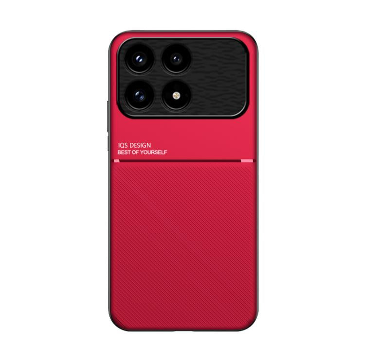 For Redmi K90 / Xiaomi Poco F8 Pro 5G Classic Tilt Strip Grain Magnetic PC Hybrid TPU Phone Case