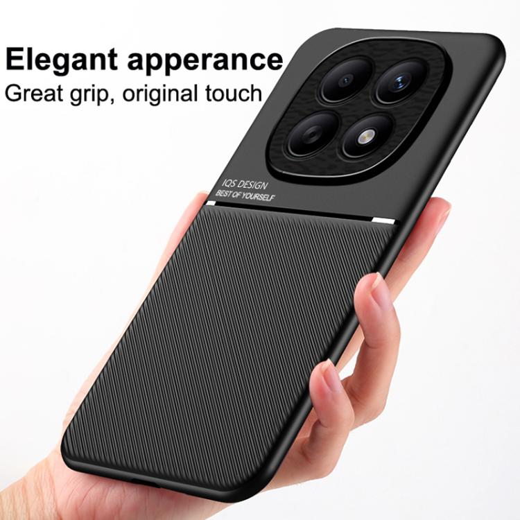 For Redmi Note 15 Pro 5G Global 163.6mm Classic Tilt Strip Grain Magnetic PC Hybrid TPU Phone Case