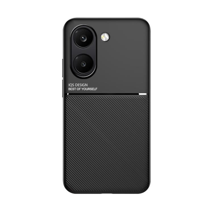 For Redmi Turbo 5 5G / Poco X8 Pro 5G Classic Tilt Strip Grain Magnetic PC Hybrid TPU Phone Case