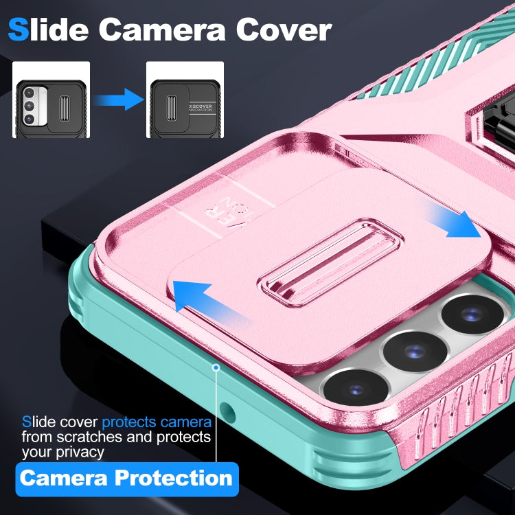For Samsung Galaxy S22 5G Sliding Camshield Holder Phone Case