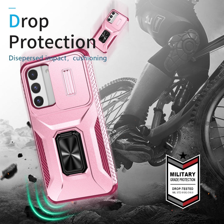 For Samsung Galaxy S22 5G Sliding Camshield Holder Phone Case