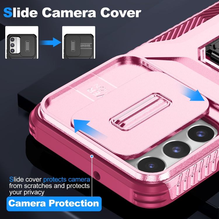 For Samsung Galaxy S22 5G Sliding Camshield Holder Phone Case