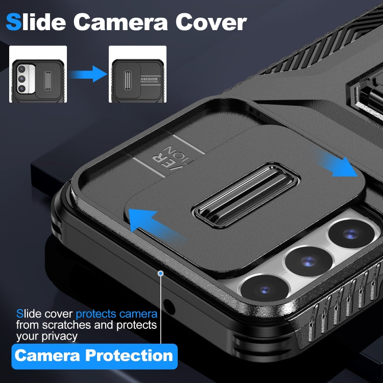 For Samsung Galaxy S22 5G Sliding Camshield Holder Phone Case