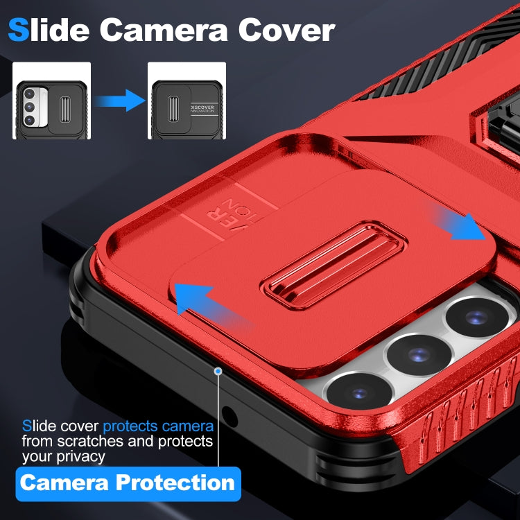 For Samsung Galaxy S22 5G Sliding Camshield Holder Phone Case
