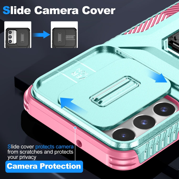 For Samsung Galaxy S22 5G Sliding Camshield Holder Phone Case