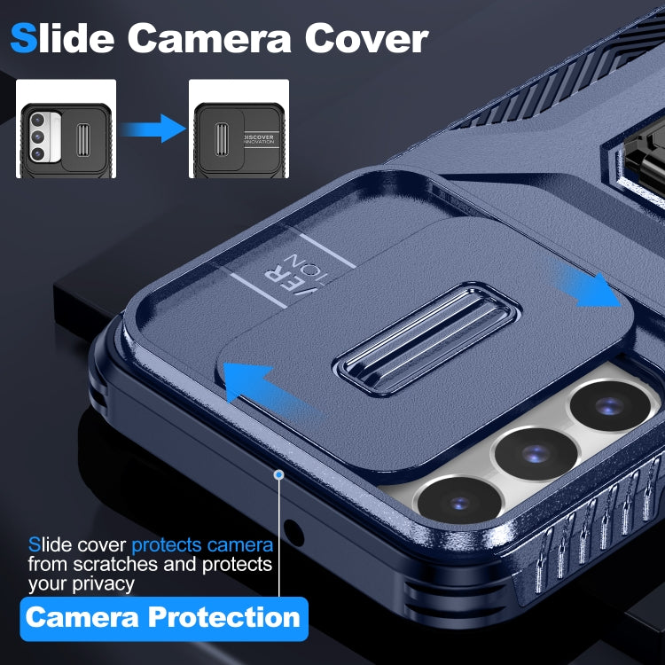 For Samsung Galaxy S22 5G Sliding Camshield Holder Phone Case