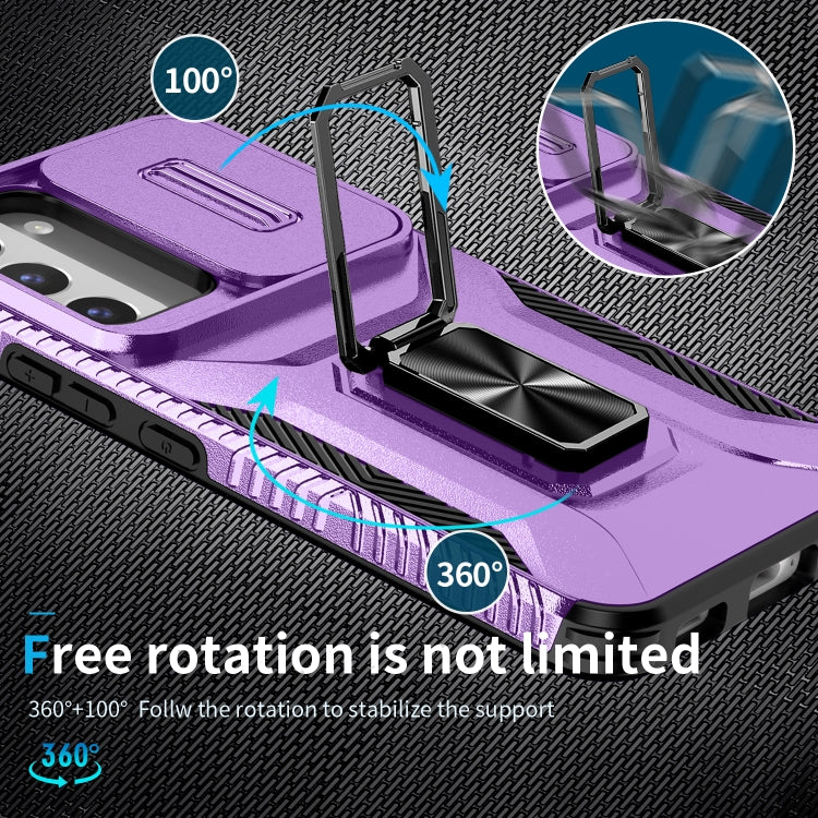 For Samsung Galaxy S22 5G Sliding Camshield Holder Phone Case