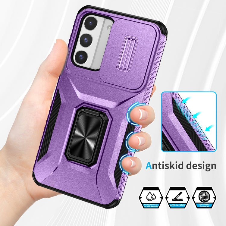 For Samsung Galaxy S22 5G Sliding Camshield Holder Phone Case